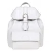 Furla Flow Buckle-detailed Backpack In White