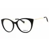 Furla Ladies Black Cat Eye Eyeglass Frames Vfu722