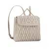 Furla Ladies Pin Cometa S Leather Backpack In Perla E