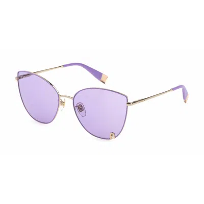 Furla Ladies' Sunglasses  Sfu598-580f78  58 Mm Gbby2 In Gold