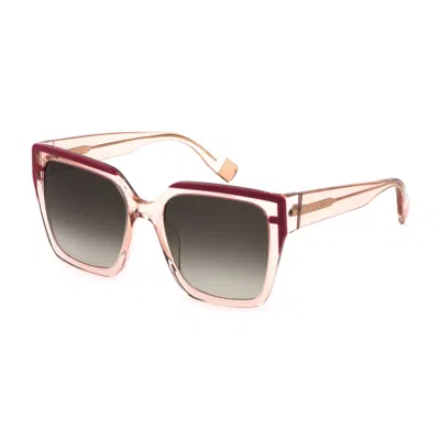 Furla Ladies' Sunglasses  Sfu695-5509tu  55 Mm Gbby2 In Brown