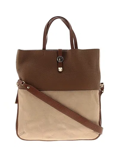 Pre-owned Furla Laptop Bag In Tan