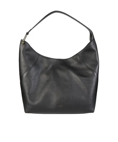 Furla Lara Large Shoulder Bag In Black