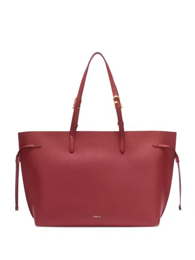 Furla Large Ava Tote In Red
