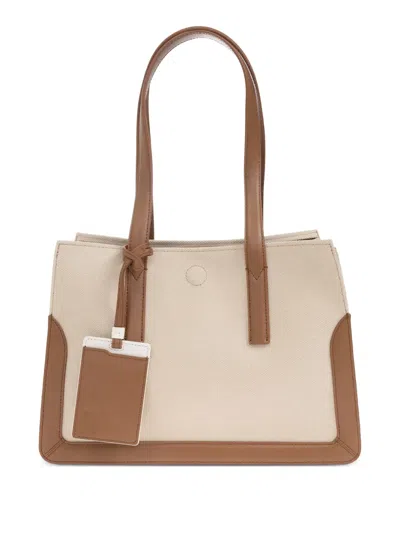 Furla Large Baia Tote Bag In Neutrals