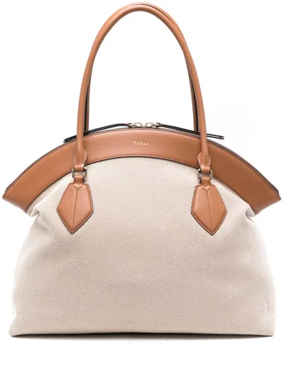 Furla Large Erica Tote Bag In ニュートラル