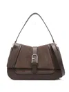 Furla Large Flow Shoulder Bag In Orange