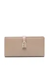 Furla Large  Flow Bi-fold Wallet In Neutrals