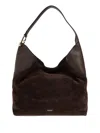 Furla Logo Lettering Large Hobo Shoulder Bag In Brown