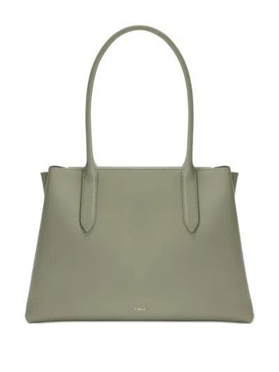 Furla Large Meridiana Tote Bag In Green