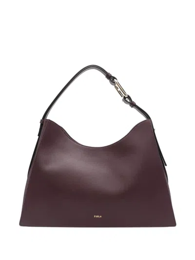 Furla Large Nuvola Shoulder Bag In Red