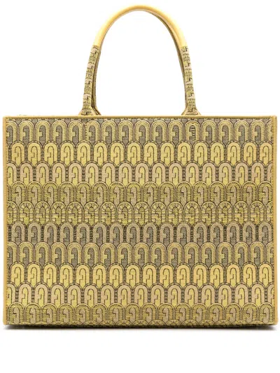 Furla Large Opportunity Tote Bag In Yellow
