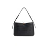Furla Large Sfera Soft Black Leather Bag In Black