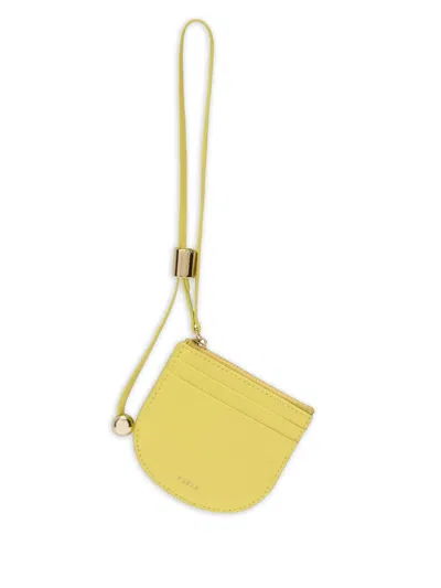 Furla Laura Card Case In Yellow