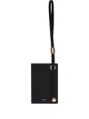 Furla Laura Leather Strap Cardholder In Black