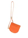 Furla Laura Leather Strap Cardholder In Orange