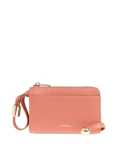Furla Laura Medium Logo-print Wallet In Pink