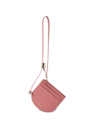 Furla Laura Wrist-strap Card Holder In Pink