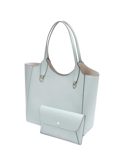 Furla Lea M Pocket Tote Bag In Blue