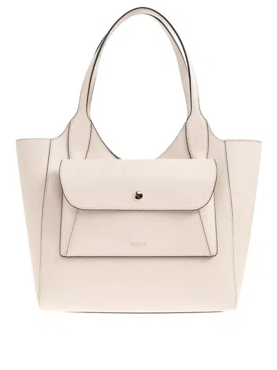 Furla Lea Shopping Bag In White