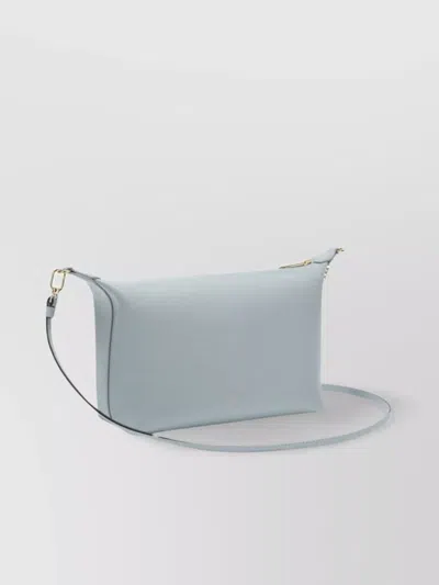 Furla Leather And Chain-link Shoulder Strap Bag In Blue