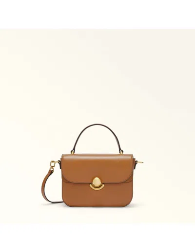 Furla Leather And Suede Handbag