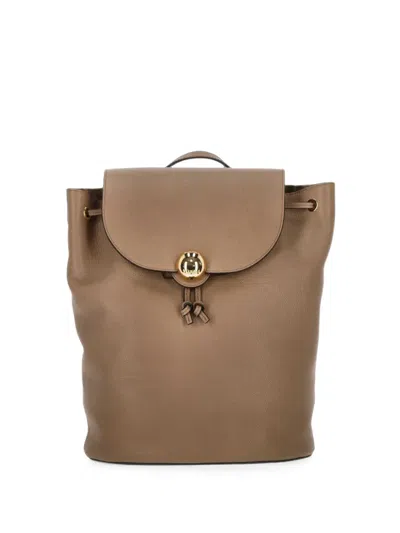 Furla Leather Backpack In Pattern