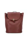Furla Leather Backpack In Red