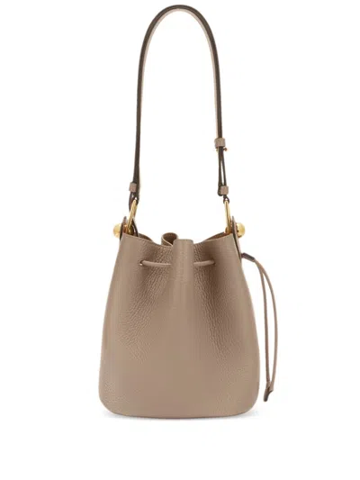 Furla Leather Bucket Bag In 中性色