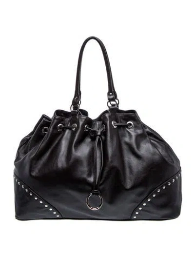 Pre-owned Furla Leather Bucket Bag In Black