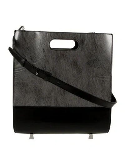 Pre-owned Furla Leather Bucket Bag In Silver