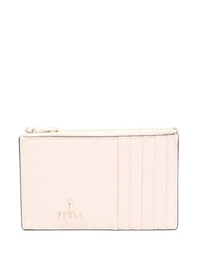 Furla Leather Cardholder Wallet In 中性色