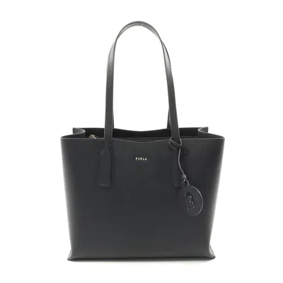 Furla Leather Classic Tote Bag Black