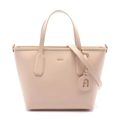 Furla Leather Classic Tote Bag In Pink