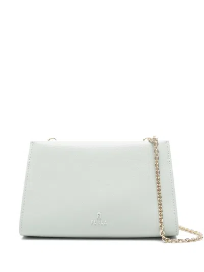 Furla Leather Clutch Bag In Green