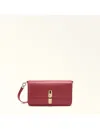 Furla Iride S Cherry Leather Shoulder Bag In Red