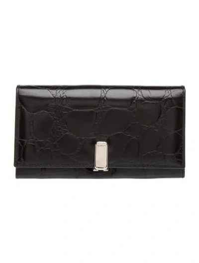 Pre-owned Furla Leather Clutch In Black