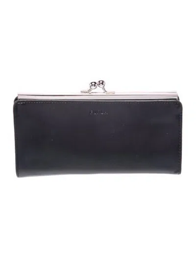 Pre-owned Furla Leather Clutch In Black