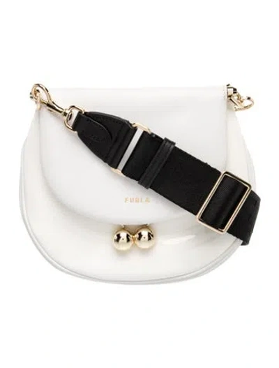 Pre-owned Furla Leather Clutch In White