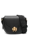 Furla Shoulder Bags With Adjustable Strap And Gold-tone Hardware In Black