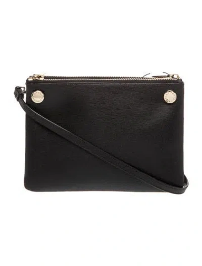 Pre-owned Furla Leather Crossbody Bag In Black