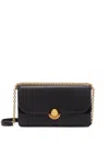 Furla Leather Crossbody Bag Chain Strap Gold-tone Hardware In Black