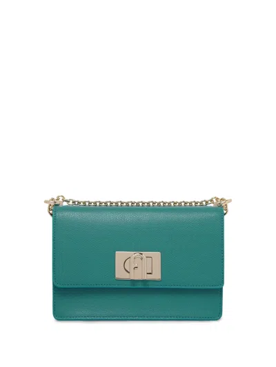 Furla Leather Crossbody Bag In Blue