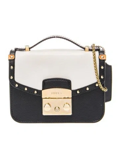 Pre-owned Furla Leather Crossbody Bag In Blue