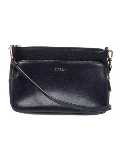 Pre-owned Furla Leather Crossbody Bag In Blue