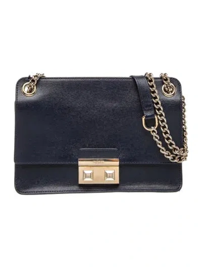 Pre-owned Furla Leather Crossbody Bag In Blue
