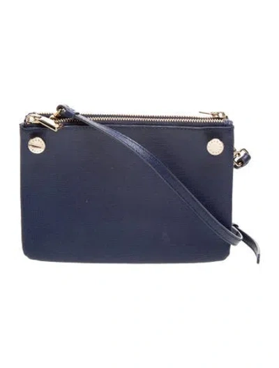 Pre-owned Furla Leather Crossbody Bag In Blue