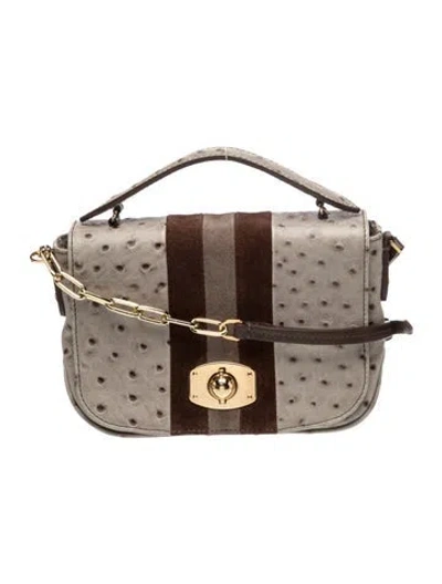 Pre-owned Furla Leather Crossbody Bag In Brown