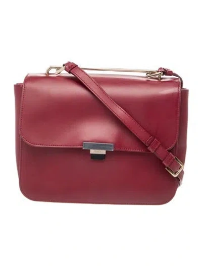 Pre-owned Furla Leather Crossbody Bag In Burgundy