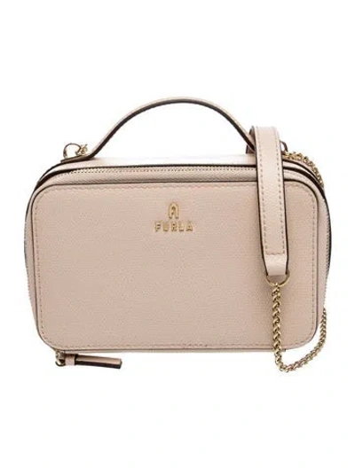 Pre-owned Furla Leather Crossbody Bag In Neutrals